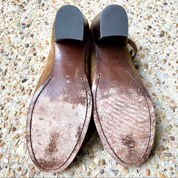 Frye Women’s Meghan Suede Chestnut Cutout Booties Ankle Boots Size 9 - Picture 9 of 9